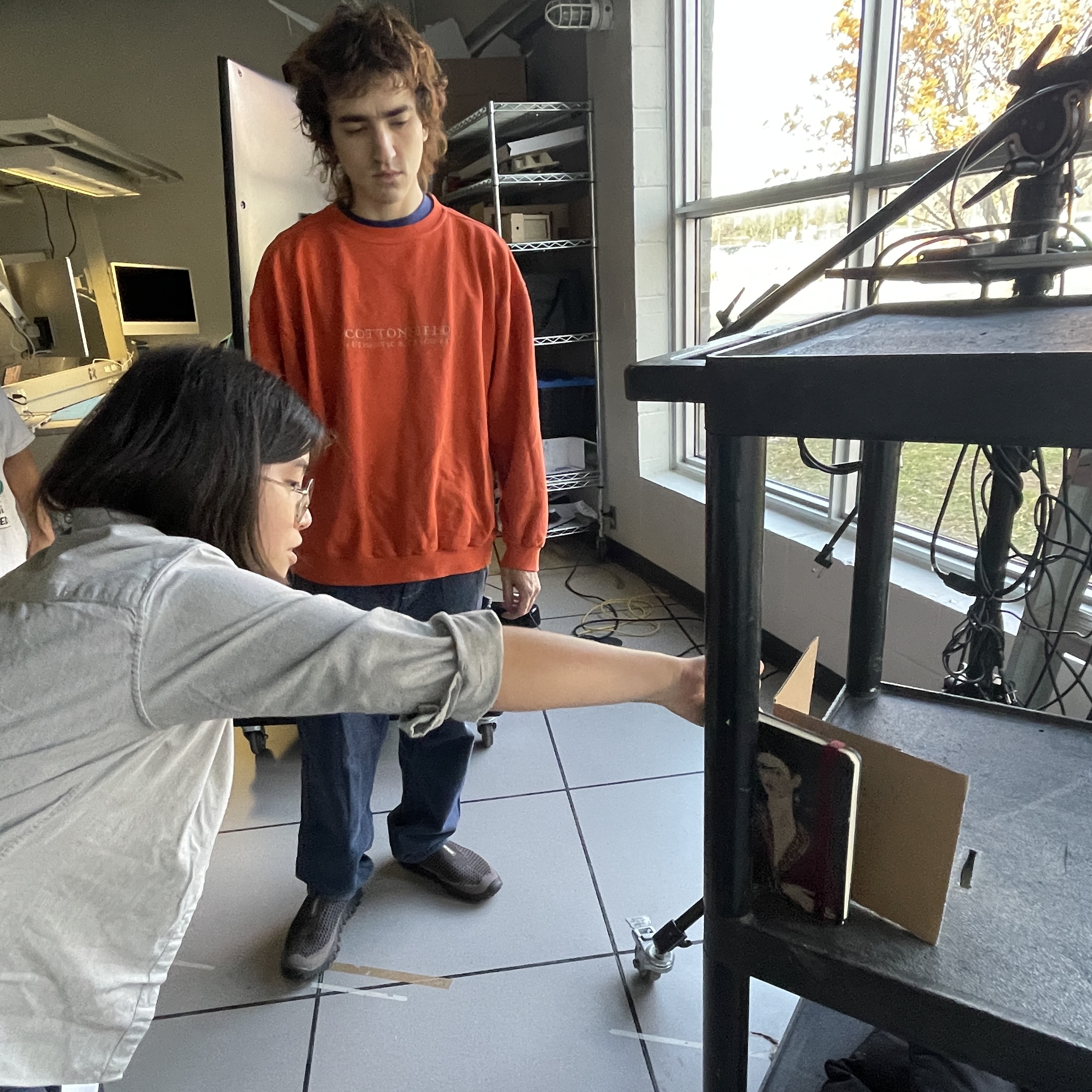 This is our group acting out the scenario.